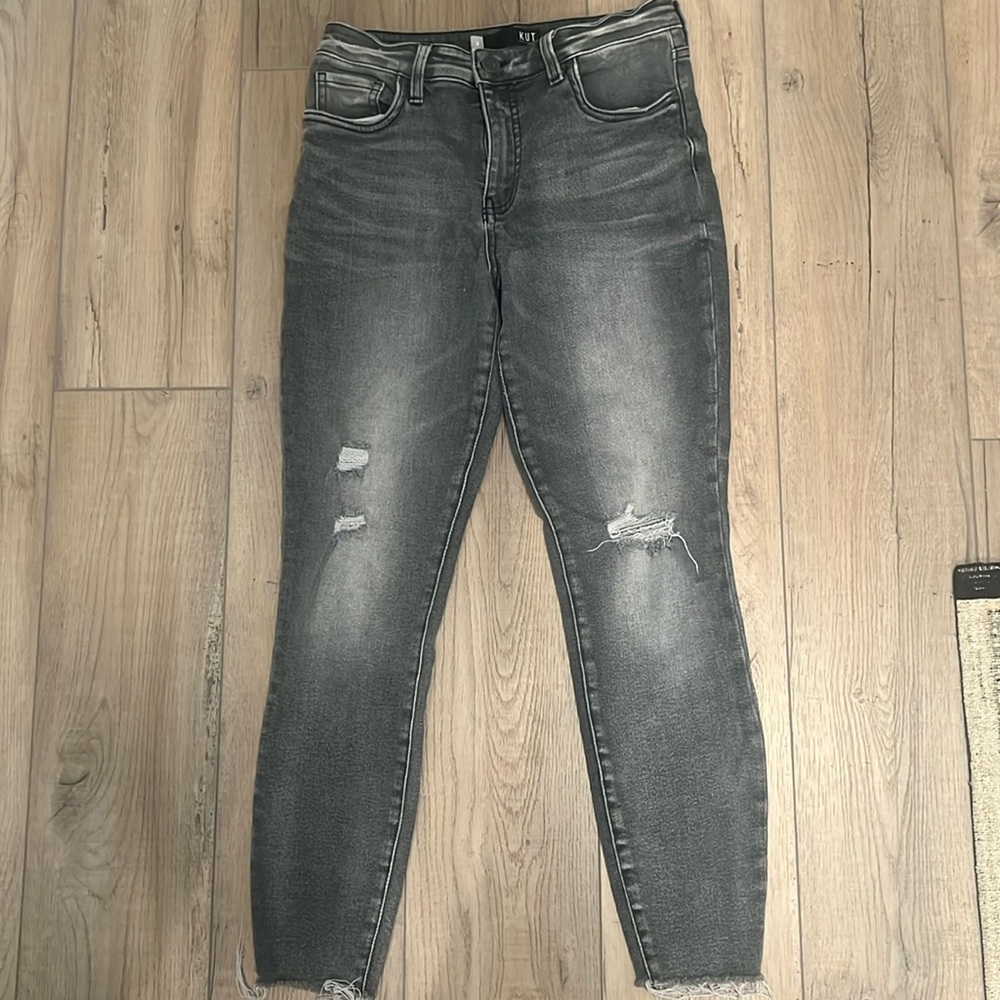 Distressed jeans